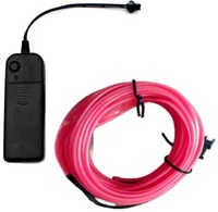 YJHSMT Neon LED Strip 1 Meter - Flexibele Verlichting Tube met AA Batterij Adapter Waterdicht Roze