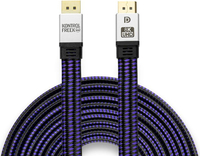 KontrolFreek DisplayPort 1.4 Kabel 3.6M, Nylon Gevlochten 8K DP naar DP Gaming Cable (8K@60Hz, 4K@144Hz en 1080P@240Hz), HBR3, 32.4Gbps, HDCP 2.2, HDR Ondersteuning – Zwart en Paars