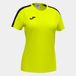 Joma Sportshirt Dames Academy Geel/Groen Fluo/Zwart Polyester Korte Mouw Effen