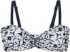 REGATTA LIMITED Bikini Dames Met Knopdetails Blauw Gebloemd Mouwloos Bandeau bikini 38