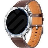 Strap-it Oppo Bracelet cuir Oppo Watch X2 ('One Push') (marron foncé)