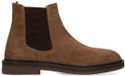 Manfield Heren Taupe Suède Chelsea Boots Maat 41