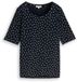 Tom Tailor T-shirt met stippenpatroon - Maat L - navy white small dot design