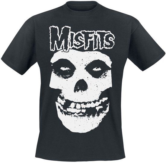 Misfits White Logo Heren T-shirt - zwart - L