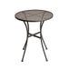 Bolero Grijze Bistro Tafel met patroon, 600 mm rond