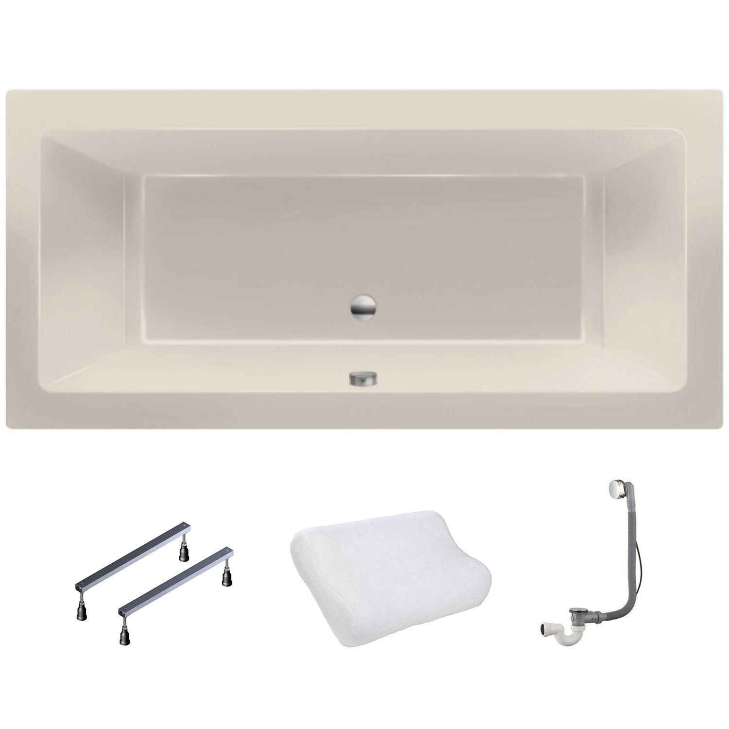 XENZ Society bad 175x80 glanzend Pergamon Beige