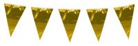 Merkloos / Sans marque Boland Vlaggenlijn XL - 3x - goud - 10 meter