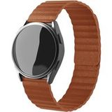 Strap-it Samsung Bracelet cuir Loop Samsung Galaxy Watch 4 Classic 42mm (marron)