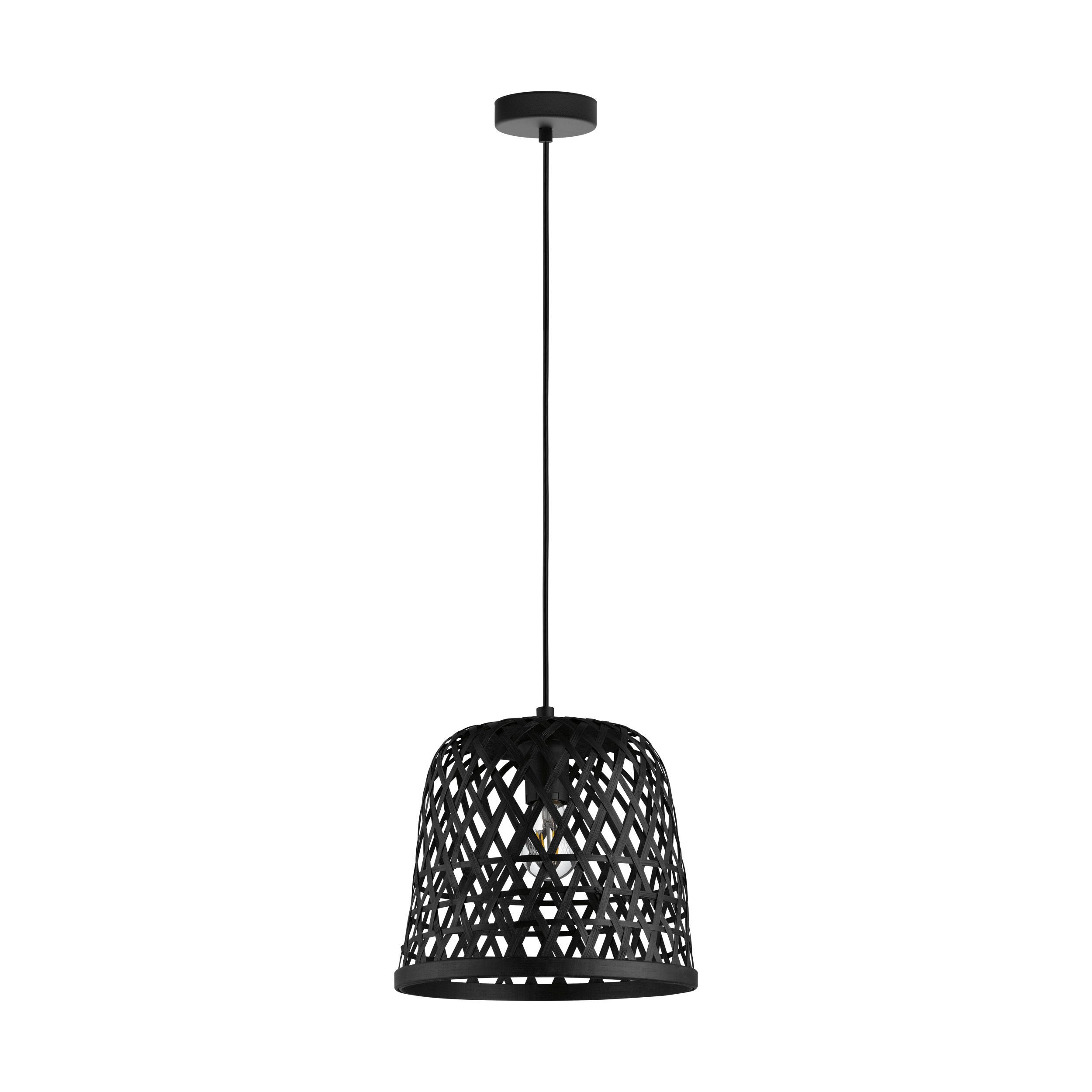 EGLO Kirkcolm Hanglamp - Zwart - E27 - 110cm