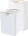 Non-branded Laundry basket 2 pieces 72 l-48 l foldable with handle for bedroom and bathroom
