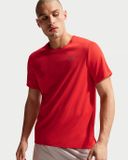 NIKE Miler Men's Dri-Fit UV Short Sleeve Running T-Shirt - Red
