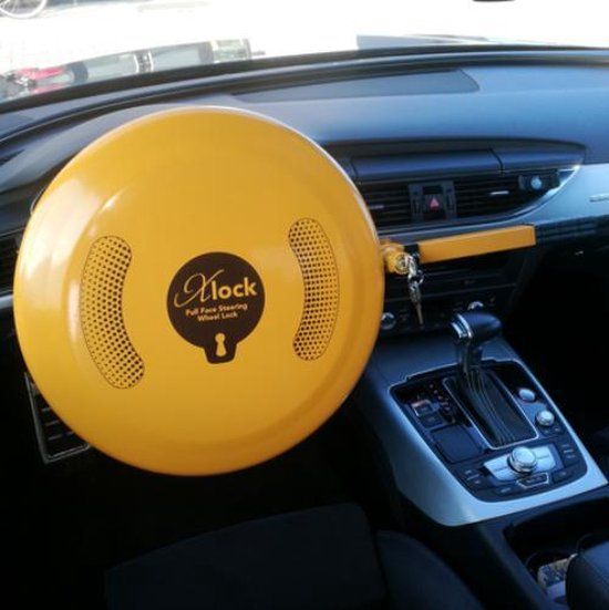 Stuurslot Xlock tot 39 cm - Geel - Auto