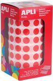 Apli Kids stickers op rol | cirkel diameter 10,5 mm | rood