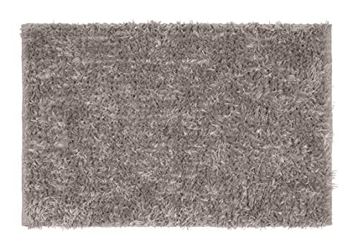 WENKO Badmat Lanas Taupe, badmat 60 x 90 cm, polyester, 60 x 0 x 90 cm