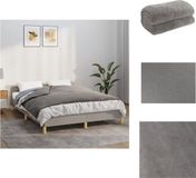 vidaXL Verzwaringsdeken met hoes 152x203 cm 7 kg stof grijs