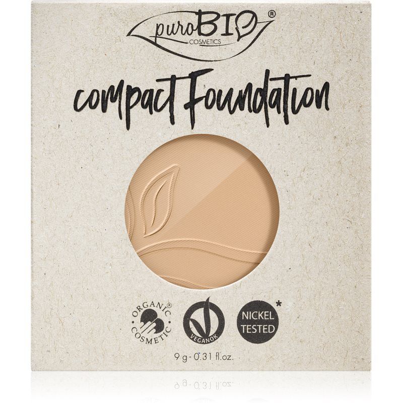 puroBIO Cosmetics Compact Foundation - 9ml - Dames - 8051411362296