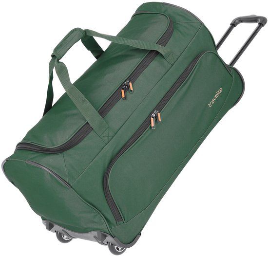 Travelite Basics Reistas met wielen - 89 Liter - Donker Groen