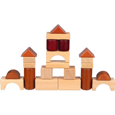 Goki Bouwstenen in houten doos