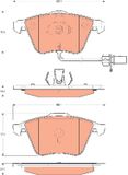 TRW Remblokkenset GDB1689 voor Audi TT 8J, Audi A3 8P