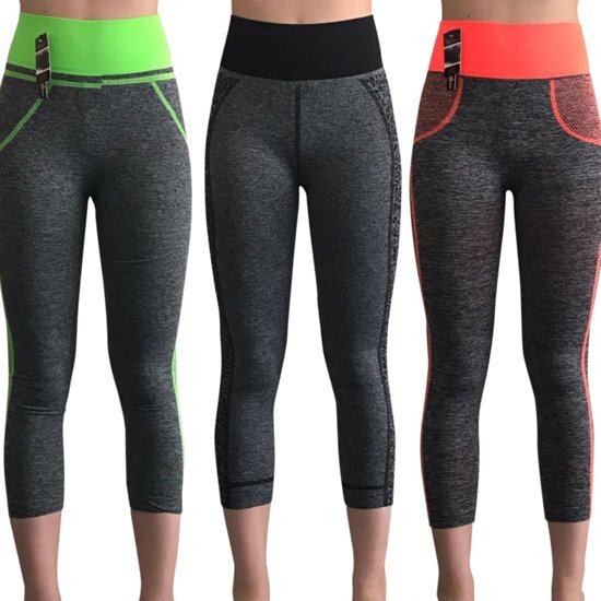 Belucci yoga annex sportleggings capri model 3pack