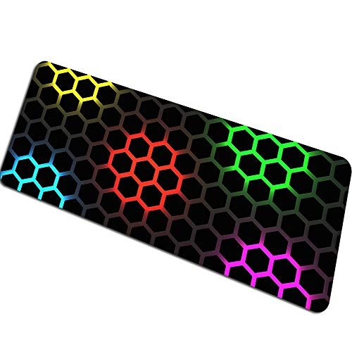 Luxe lederen bureau-onderlegger, grote muismat met randbescherming, waterdichte gladde schrijfmat voor laptop toetsenbord-90x40cm-zwart