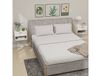 HOMCOM Lot de 2 tables de chevet suspendues, tables de nuit murales avec tiroir et niche, moderne, 40x34x29cm, blanc
