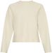 Moss Copenhagen Vrouwentrui Hile Hasle Lange Mouw Ronde Hals Katoen Beige Maat 36