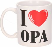 Bellatio Decorations I Love Opa beker / mok 300 ml