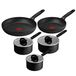 Tefal Stone Black 8-delige pannenset