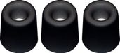 QlinQ Deurbuffer - 3x - deurstopper - zwart - rubber - 35 x 30 mm - schroefbevestiging