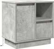 vidaXL Nachtkastje Beton Grijs 50 x 34,5 x 50 cm Bewerkt Hout
