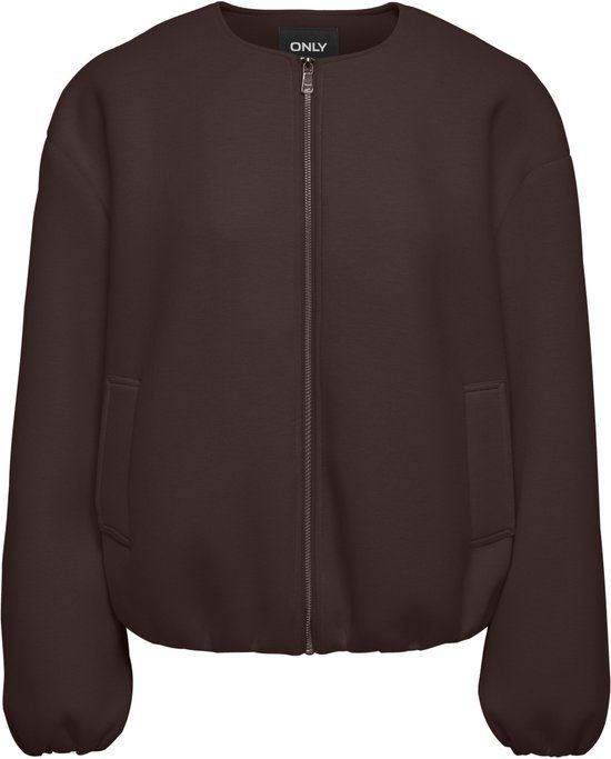 Only Jas Onlellie Scuba Jacket Otw Noos 15344567 Coffee Bean Dames Maat - XS/S