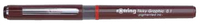 Rotring 1904756 Retractable Gel Pen - Burgundy - 0.5mm - Black Ink