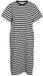 Noisy May NMINDIE S/S SHORT DRESS AZ425LB NOOS Dames Mini-jurk - zwart/wit - M