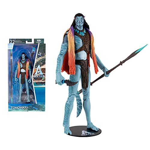 Mcfarlane Speelgoed, Disney Avatar, Wereld van Pandora 7 inch Tonowari Avatar Film Actiefiguur met 22 bewegende delen, Disney Toys verzamelfiguur met verzamelaars standaard, leeftijden 12+