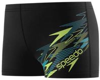 Speedo Medley Logo Aquashort Jongens Zwembroek - Zwart/Groen - 152