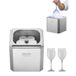 VEVOR Givreur de Verre au CO2, Congélateur en Verre 8 à 10 s/Tasse avec Lumière LED, Congélation Rapide Instantanée pour Vin, Cocktail, Champagne, Boissons Mélangées, Jus, pour Bar, Restaurant