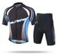 Elzusha - Ensemble de vêtements de cyclisme pour enfants - Chemise respirante et pantalon avec rembourrage 3D - Garçons et filles