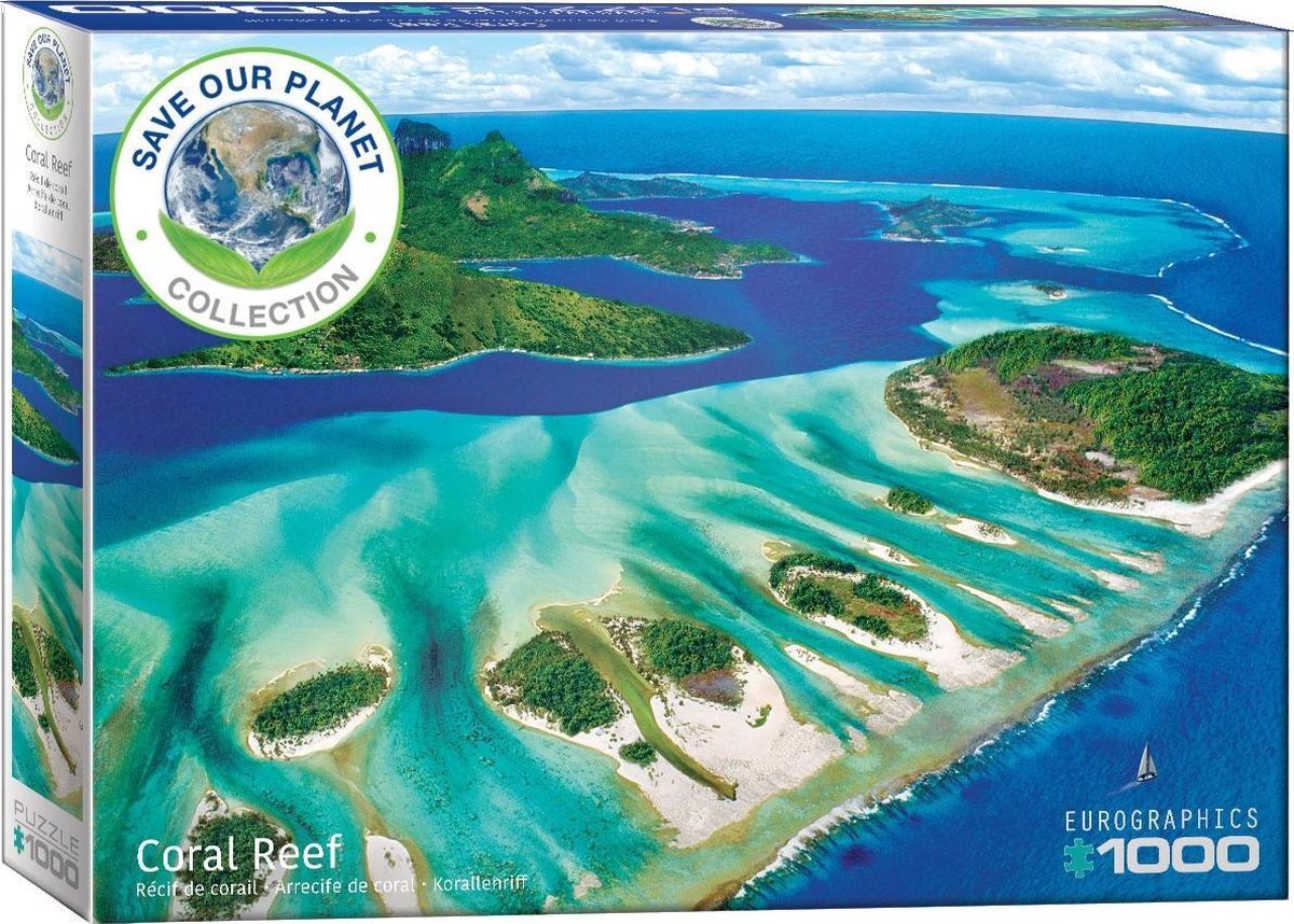 Eurographics puzzel Save the Planet! Coral Reef - 1000 stukjes
