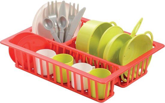 Ecoffier Ecoiffier 100% Chef Afdruiprek met Servies - Educatief spel - Multicolor