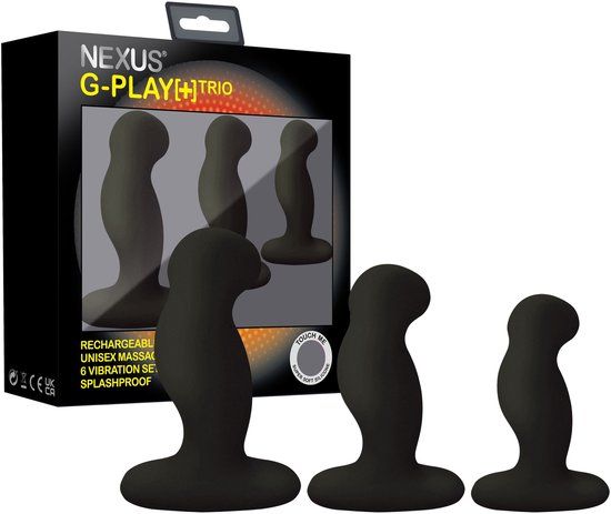 Nexus G-Play Trio Plus Prostaat Vibrator - Zwart