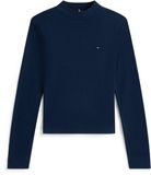 Tommy Hilfiger Dames Lange Mouwen Shirt Katoen XL Marineblauw