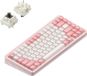 NuPhy Halo75 V2 IO Serie, clavier de jeu mécanique, Bluetooth/2.4GHz/USB-C - QWERTY (États-Unis), couleur : Sakura Fizz / Brown Max