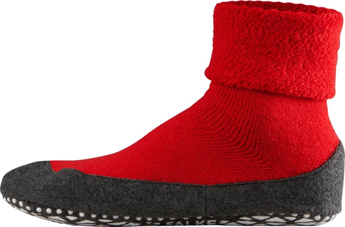 Falke Cosyshoe Heren Huissokken - Rood - Maat 43-44