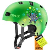 uvex kid 3 cc - robuuste fietshelm voor kinderen - individueel passysteem - geoptimaliseerde ventilatie - green matt - 51-55 cm