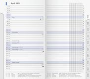BRUNNEN Maandelijkse vervangingskalender model 753 (2025), 2 pagina's = 1 maand, A6, 32 pagina's, wit