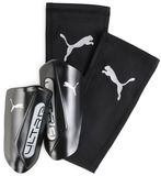 Puma Ultra Twist Sleeve scheenbeschermers M, Zwart/Zilver