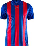 Craft Progress Stripe Shirt Korte Mouw Heren - Royal / Rood