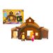 Masha Giochi Preziosi Masha & Michka, Michka's Huis, 2 figuren inbegrepen, en 15 accessoires, speelgoed voor kinderen vanaf 3 jaar, MHA22