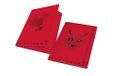 Ordner Pigna Ordner 3 kleppen rug 1,2; monochroom rood, 6 stuks